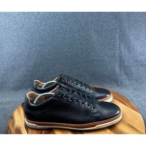 Allen Edmonds Porter City Leather Sneakers 10.5D Black Pebble Grain Lace Ups